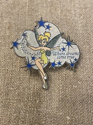 Where Dreams Come True - Tinker Bell Pixie Dust Glitter Disney Pin