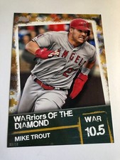 2020 Topps WARriors of the Diamond Jumbo 5x7 Mike Trout Angels WOD19 /10