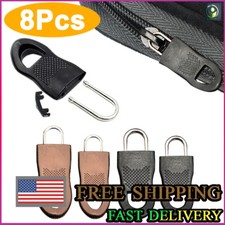 8pcs Universal Zipper Puller Set Replacement Zip Slider Teeth Fix Repair Replace