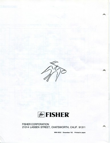 Vintage Fisher Service Manual Stereo Cassette Recorder PH-15 - Picture 3 of 3
