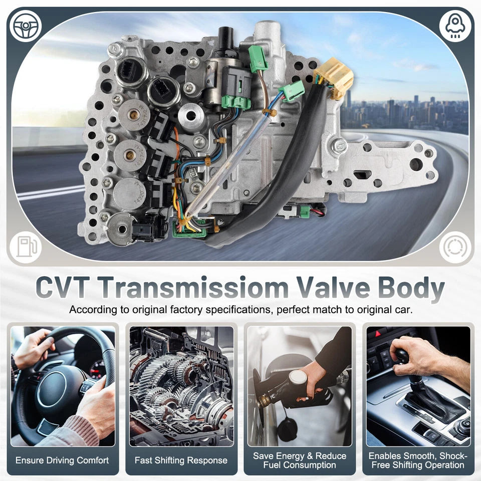 CVT Transmission Valve Body For 2007-2012 NISSAN SENTRA SENTRA 2.0L 2.5L JF011E - Imagem 2 de 4