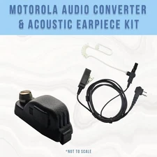 Audio Adapter Kit 2-Pin to Muti-Pin for Motorola Radios CP200D, CLS1410, GP2000