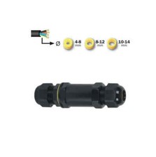 Connecteur Fils Câbles électrique 2 voies, 4 fils, étanche IP68, 24 A