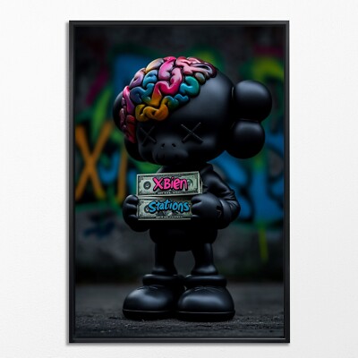 Wandbild Kaws - Bearbrick Bear, Dekoration, kunst, LeinwandKunst, Modern Art