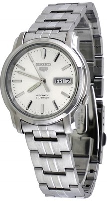 Seiko 5 SNKK65 Men's Stainless Steel Silver Dial Self Winding Automatic  Watch | eBay