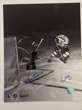 Signed 8x10 ED CHADWICK FLEMING MACKELL Boston Bruins Autographed AJ Sports COA