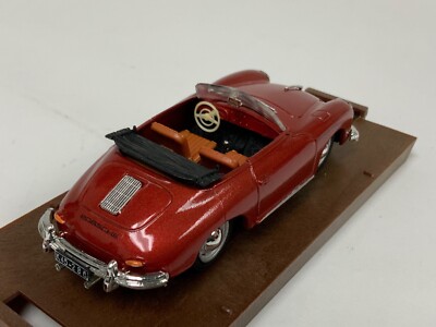 Miniature Voiture Brumm 1/43, Porsche 356 Roadster Verte, 1950, Modèle R117, Très Bon état + Boîte