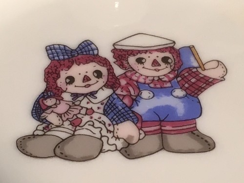 Mini Porcelain Tea Set for 2 Small RAGGITY ANN ANDY NIB OLD STOCK LWV 541-81 - Picture 2 of 5