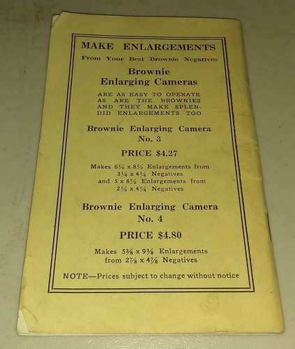 DE COLECCIÓN EASTMAN KODAK NO. 2-A BROWNIE MODELO B, CÁMARA DE CAJA 1916, USA PELÍCULA #116 - Imagen 12 de 13