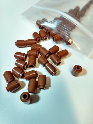 3062B NEW Reddish Brown 1X1 ROUND BRICK--50* PIECES--Custom & Compatible