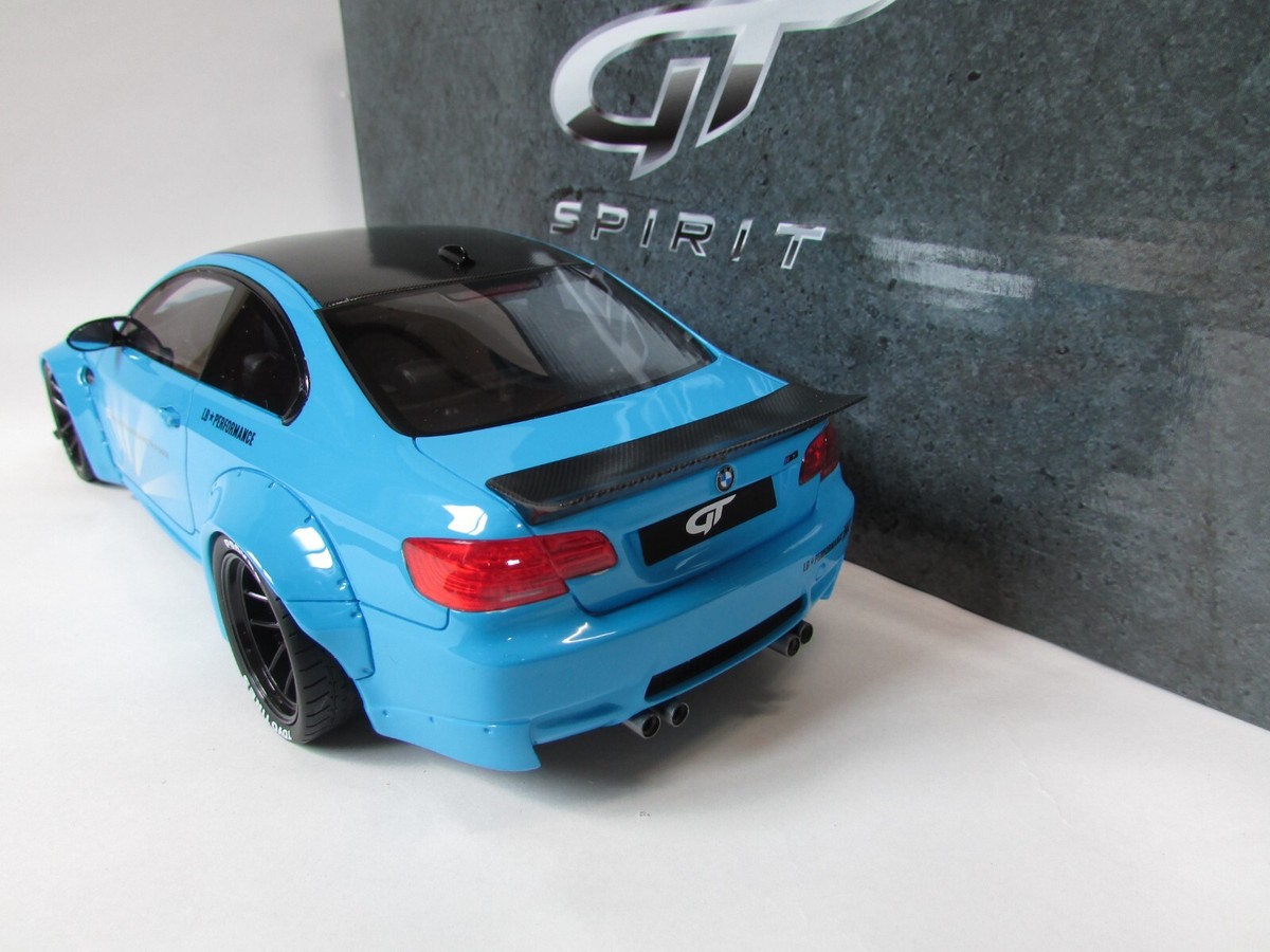 Liberty Walk GT SPIRIT M3ミニカー ライトブルー 1/18 GT SPIRIT BMW M3 E92 LB LIBERTY WALK PERFORMANCE ASIA
