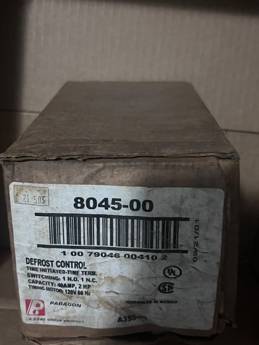 Temporizador usado Paragon D-Frost-O-Matic modelo 8045-00 control de descongelación estuche metálico solamente - Imagen 6 de 8