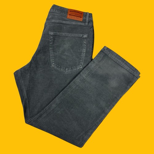 Lucky Brand 223 Mens Sz 38x32 Straight Leg Stretch Corduroy Gray 5 Pocket Pants - Picture 2 of 24