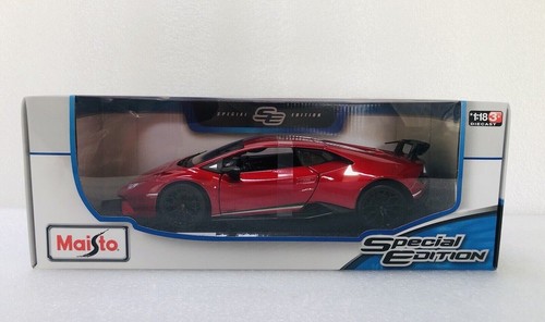 Coche Modelo Diecast MAISTO 1:18 Lamborghini Huracan Performante Rojo Metálico 2023 - Imagen 10 de 19