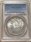 1902-O  Morgan Silver Dollar —  PCGS  MS64  Certified 90% SILVER COIN Toned Rims