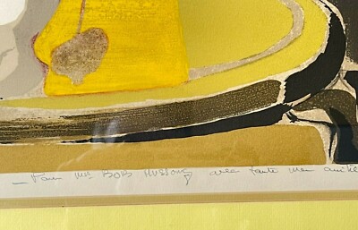 Alfred Defossez (French 1932-) Color Lithograph Still Life, Signed