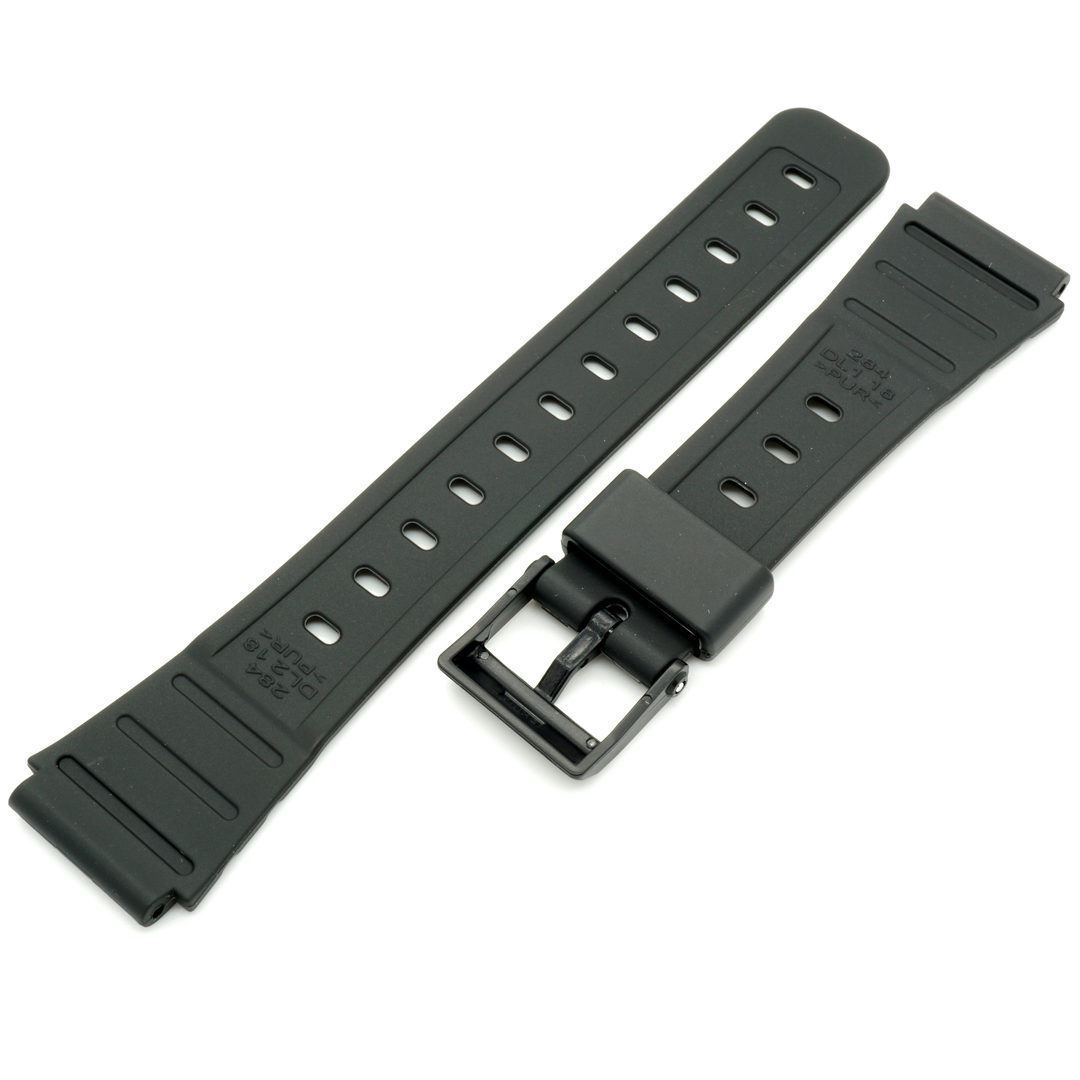 Genuine Casio Black Watch Band Strap JC-30-3V JC-30-9V W-59-1V W