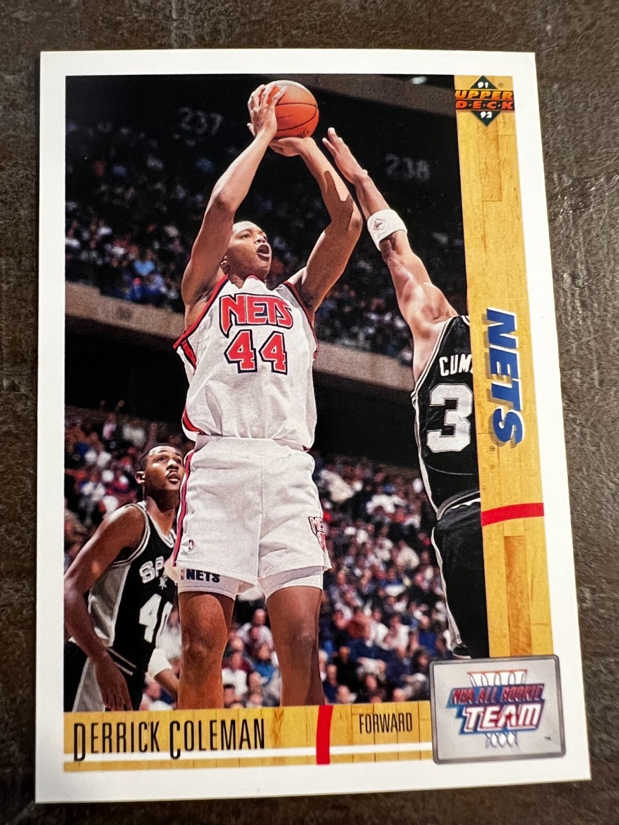 1992 Upper Deck NBA Basketball Card #35 Derrick Coleman All Rookie