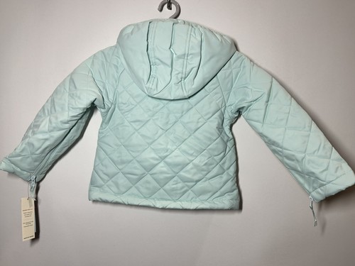 Kids' Adaptive Quilted Jacket - Cat & Jack Mint Green Small - Picture 2 of 4