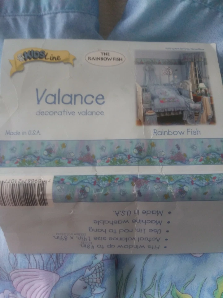 NUEVO KIDSLINE EL ARCO IRIS PEZ VENTANA CENEFA MARCUS PFISTER 2000 JUEGO DE 2 RARO Foto 3 de 3