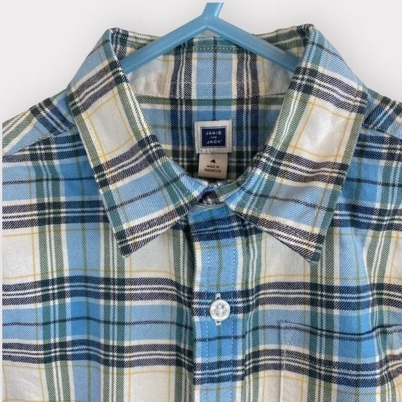 Фланелевая рубашка в клетку Janie And Jack - Изображение 2 из 3