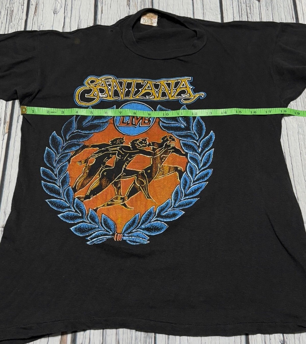 70's ビンテージ SANTANA バンドTシャツ Sサイズ Vintage T-shirt, Santana T Shirt, Concert T Shirt, Tour T