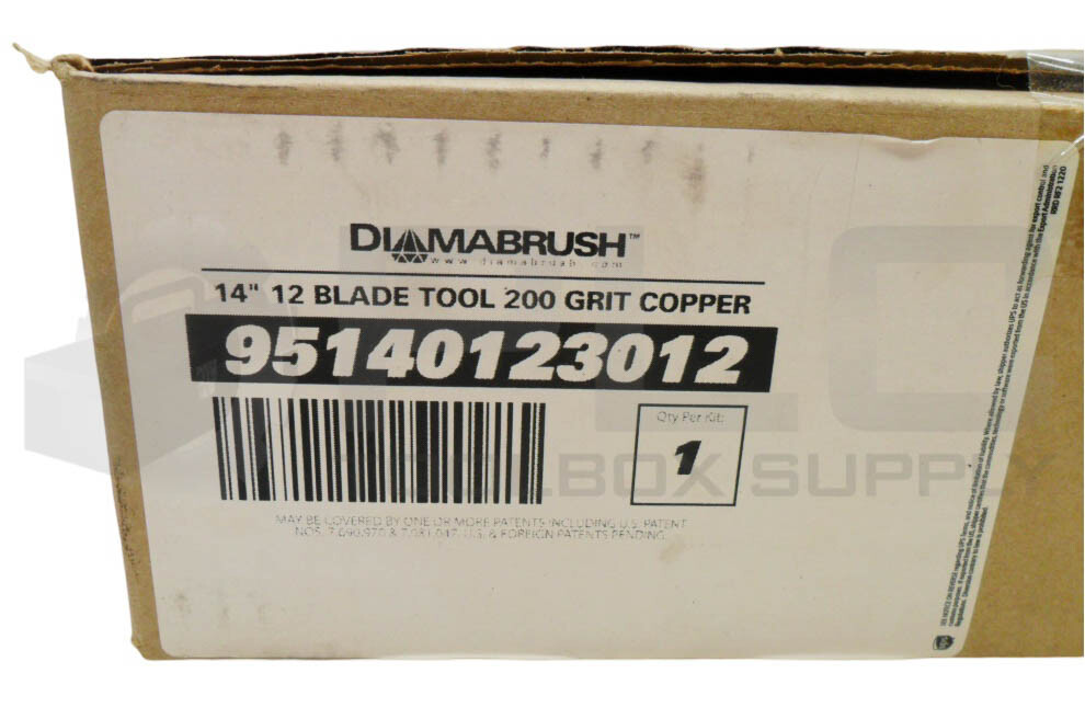 SEALED NEW DIAMABRUSH 95140123012 12 BLADE TOOL 14" 200 GRIT COPPER