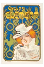 VéLO/CYCLES CLéMENT Réf192 - POSTER HQ 40x60cm d'une AFFICHE VINTAGE