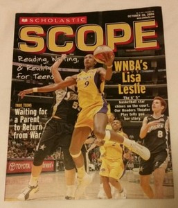 LISA LESLIE COVER OF SCHOLASTIC SCOPE MAGAZINE OCT 30, 2006 - LOS ANGELES SPARKS