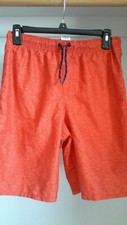 Wonder Nation Boys XXL/ 2XG 18 Lined Orange Swim Trunks Shorts Outdoor Pre-owne