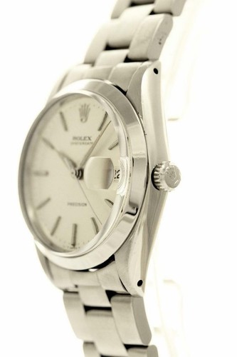 Rolex 6694 Oyster Date Precision Stainless Steel Hand Wind Men's Watch Serviced - Picture 6 of 12