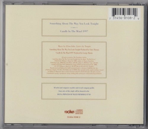 ELTON JOHN Candle in the Wind 1997 CD Princess Diana Tribute NEW SEALED - Picture 2 of 2