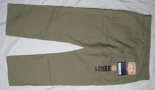 BLUE MOUNTAIN MENS 40X34 ARMY OLIVE GREEN CANVAS UTILITY JEANS RELAXED NEW NWT