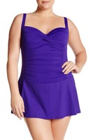 La Blanca Swimwear Island Grape One Piece Swim Dress (plus Size) Sz 16w on sale La Blanca Swimwear Island Grape One Piece Swim Dress (plus Size) Sz 16w on sale