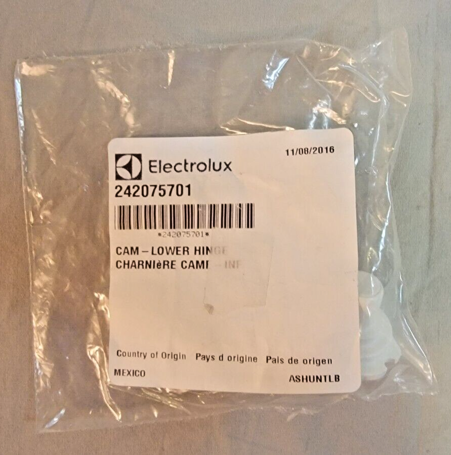 NEW Electrolux Part # 242075701 - Frigidaire Cam - Lower Hinge