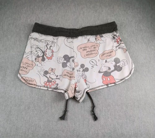 Disney Sleepwear Shorts Mickey & Minnie Juniors Girls Lg(12-14) White Stretch - Picture 10 of 19
