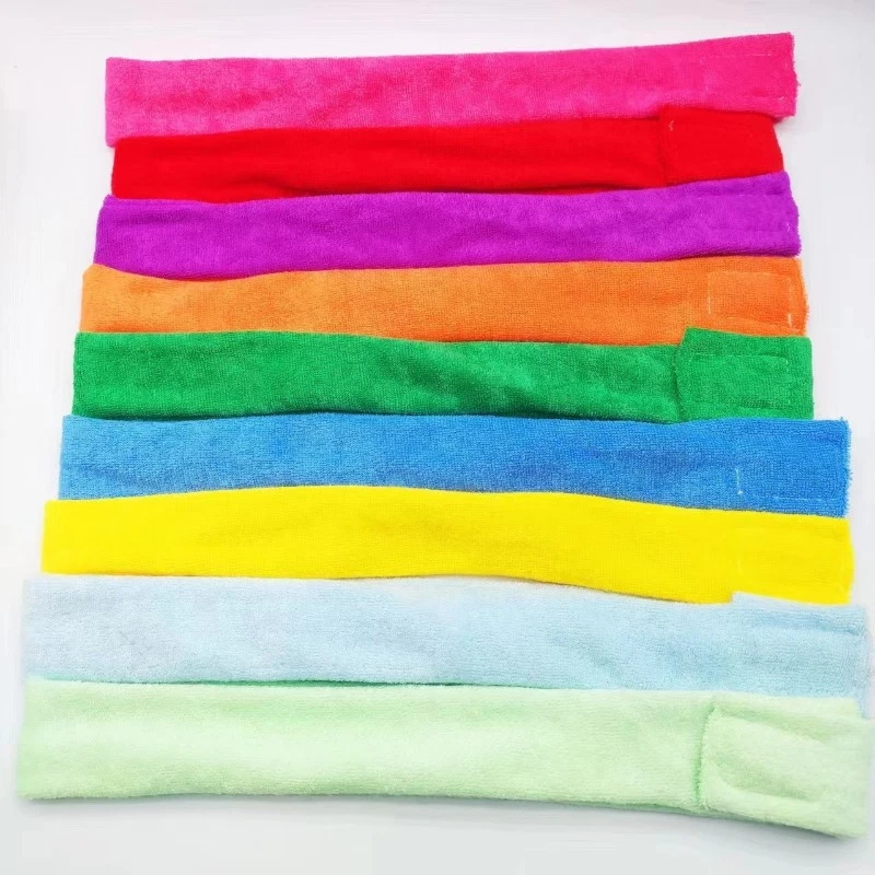 3 PIEZAS Diadema de Felpa Envolturas para el Cabello Sujetador Táctil para Maquillaje Spa Deporte Yoga Foto 4 de 4