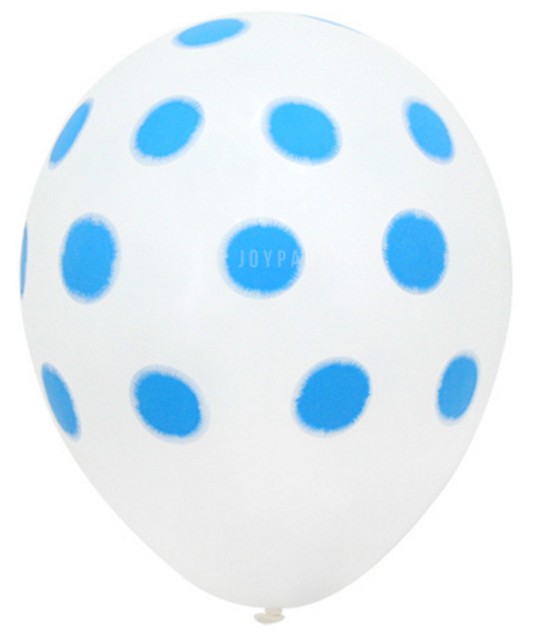 Second Birthday Blue Polka Dot Baby 2nd B Day Party Balloons