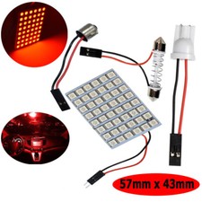 T10 Festoon Ba9s Adapter Dome Roof Light 48 Led Red Lamp Panel Y1 F T10 Festoon Ba9s Adapter Dome Roof Light 48 Led Red Lamp Panel Y1 F