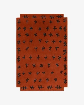 Nordic Knots Big Buds Red Rug Giancarlo Valle [New Zealand Wool Hand-Tufted Rug