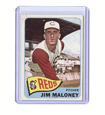 1965 Topps Jim Maloney Cincinnati Reds #530⭐️💥🎯 EX/EX+