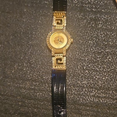 VINTAGE GIANNI VERSACE MEDUSA GOLDPLATED QUARTZ LADIES WATCH