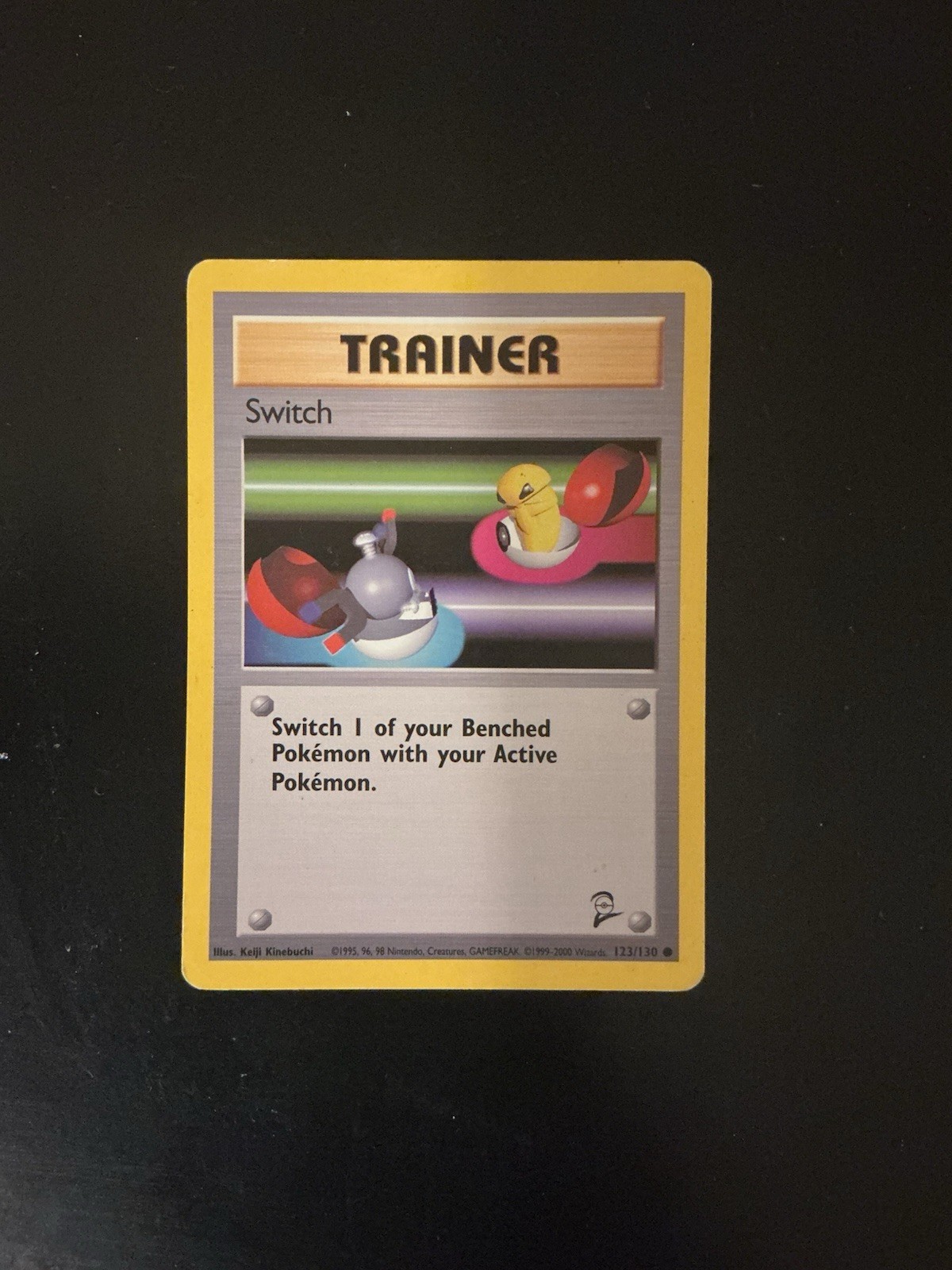 Pokemon Switch Trainer Card Base Set 2 #123/130 WotC 2000