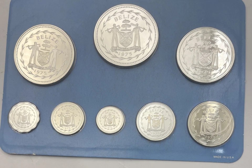1975 Coinage Of Belize Solid Sterling Silver Proof Set Franklin Mint - Image 3 of 3