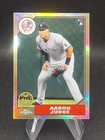2017 Topps Chrome Throwback Aaron Judge 1987 RC Rookie #87T-8 Yankees ⚾️🔥⚾️🔥