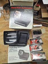 Pana-Vue View-Master Automatic Lighted 2x2 Slide Viewer 35mm Photo Film