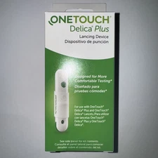 OneTouch Delica Plus Lancing Device with 10 Lancets Exp 02/28/2027 Lifescan
