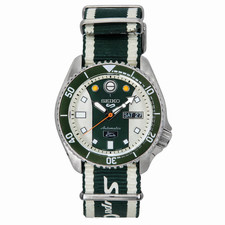 Seiko SRPJ49K1 Men’s 5 Sports Super Cub Green NATO Strap Watch