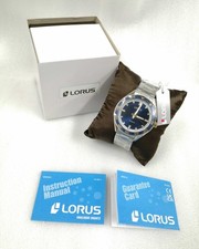 Lorus Slv/Blu St.Steel Quartz Watch
