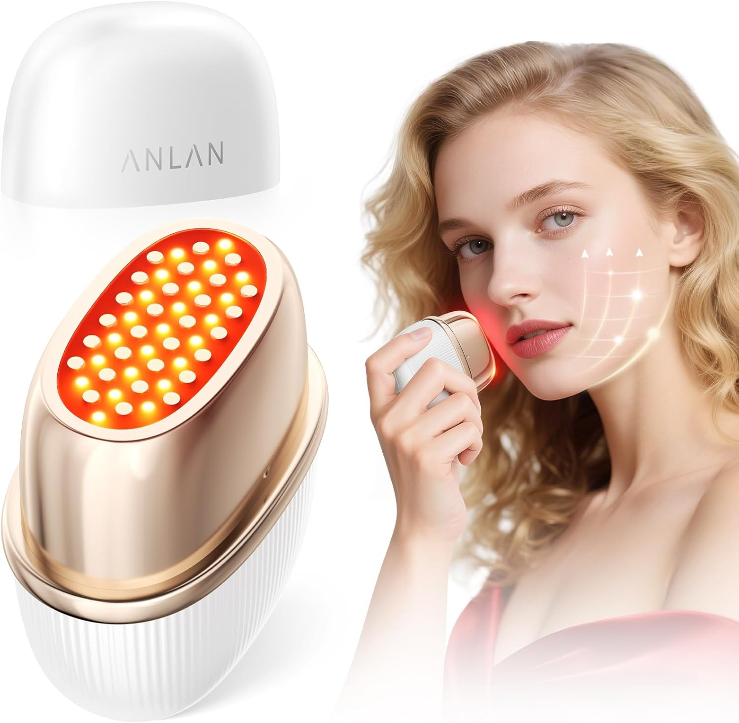Dispositivo Radiofrequenza Viso Professionale | Terapia LED 3 Colori